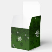 Slaap- en rendierbox van de groene kerstman bedankdoosjes (Geopend)