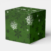 Slaap- en rendierbox van de groene kerstman bedankdoosjes (Achterkant)