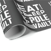 Slaap- en Veldgedeelte Eat Sleep Pole Vault — Atle Cadeaupapier (Rol Hoek)