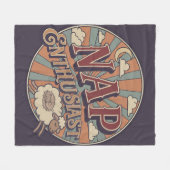 Slaap Enthousiast Fleece Deken (Voorkant (Horizontaal))