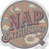 Slaap Enthousiast Sticker (Voorkant)