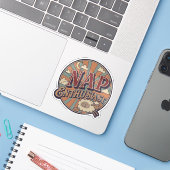 Slaap Enthousiast Sticker (Laptop met iPhone)