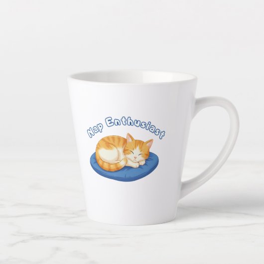 Slaap Enthousiastelingen Latte Mok (Rechts)