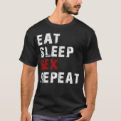 slaap eten x t-shirt (Voorkant)