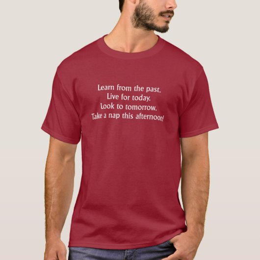 Slaap Even Grappig T-Shirt Humor (Voorkant)