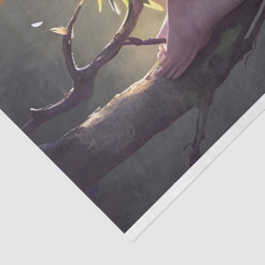 Slaap Fairy Pink Wings Tissue Papier (Detail)