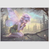 Slaap Fairy Pink Wings Tissue Papier (Voorkant)