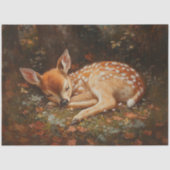 Slaap Fawn Herten Schilderen Decoupage Tissuepapier (Voorkant)