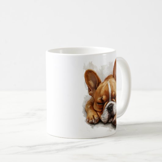 Slaap Franse Bulldog Mok (Voorkant rechts)