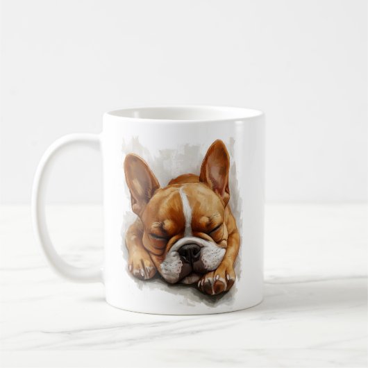 Slaap Franse Bulldog Mok (Links)