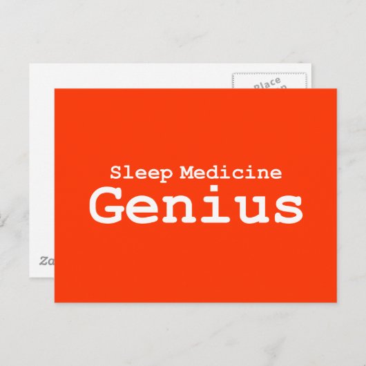 Slaap Geneeskunde Geniale Geschenken Briefkaart (Voorkant / Achterkant)