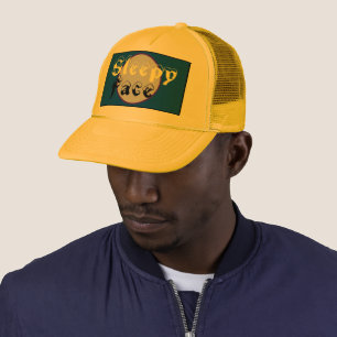 Slaap Gezicht: Designer Trucker Hoed Trucker Pet