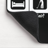 Slaap Golf Eat Herhalen Muismat (Hoek)