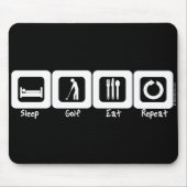 Slaap Golf Eat Herhalen Muismat (Voorkant)