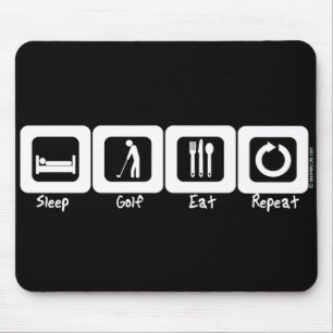 Slaap Golf Eat Herhalen Muismat