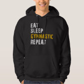slaap gymnastiek herhalen hoodie (Voorkant)