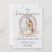 Slaap in de Hemelse Vrede Kerstmis Kaart (Voorkant)