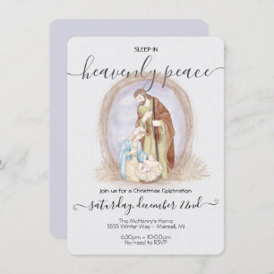 Slaap in de Hemelse Vrede Kerstmis Kaart