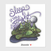 Slaap in de Moonlight Sticker (Vel)