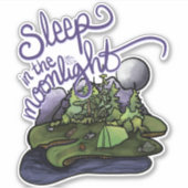 Slaap in de Moonlight Sticker (Voorkant)