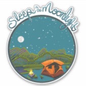 Slaap in de Moonlight Sticker (Voorkant)