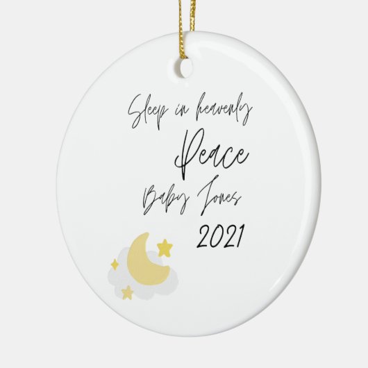 Slaap in hemelvaartsornament keramisch ornament (Links)