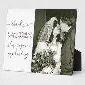 Slaap in Vrede Script Foto Herdenking Fotoplaat (Zijkant)