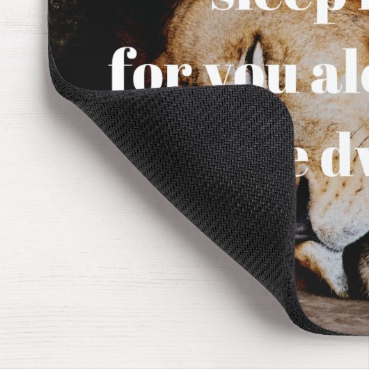 Slaap in vredesbijbel Verse Psalm 4:8 Muismat (Hoek)