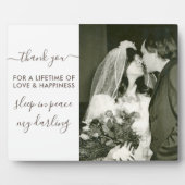 Slaap in vredesscript fotogedenken fotoplaat (Voorkant)