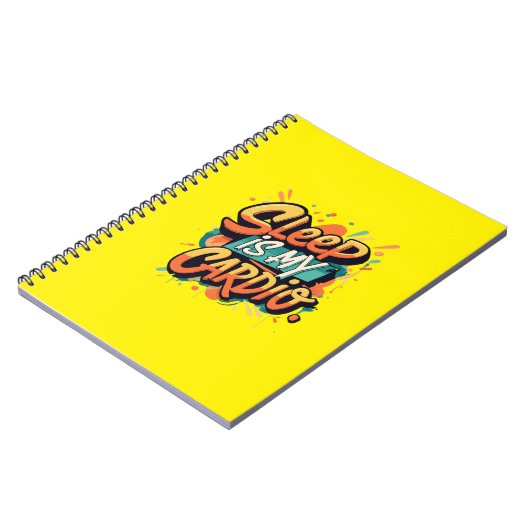 Slaap is mijn cardio notitieboek (Linkerzijde)