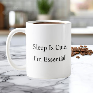 Slaap is Schattig Ik Ben Essentieel Koffiemok