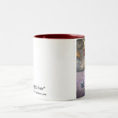 Slaap-jas, 'The Sleighjacker', van Leah Saul.. Tweekleurige Koffiemok (Center)