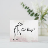 Slaap je? briefkaart (Staand voorkant)