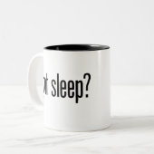 Slaap je? KoffieMok Tweekleurige Koffiemok (Voorkant links)