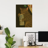 Slaap kat memes poster (Thuiskantoor)
