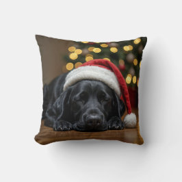 Slaap Kerst Zwarte Labrador Retriever Kussen