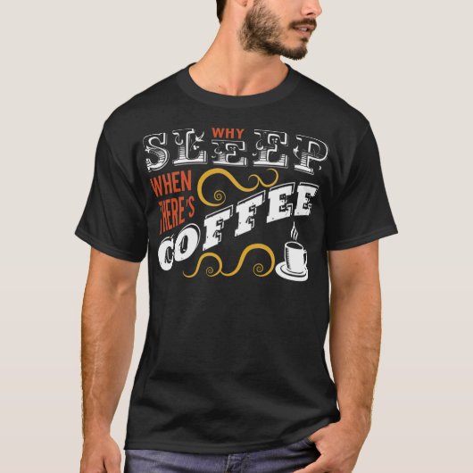 Slaap kerstcappuccino t-shirt (Voorkant)