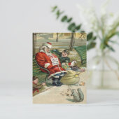 Slaap Kerstman Briefkaarten (Staand voorkant)