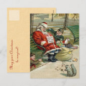 Slaap Kerstman Briefkaarten (Voorkant / Achterkant)