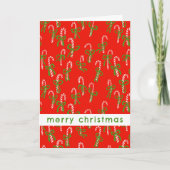 Slaap kerstsnoepjes Xmas Sweet Holiday Kaart (Voorkant)