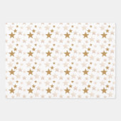 Slaap kleine olifant, wolken, sterren inpakpapier vel (Voorkant 3)