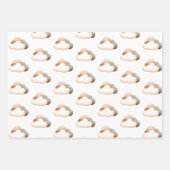 Slaap kleine olifant, wolken, sterren inpakpapier vel (Voorkant 2)