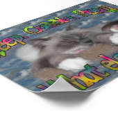 Slaap, knuffel, purr! poster (Hoek)