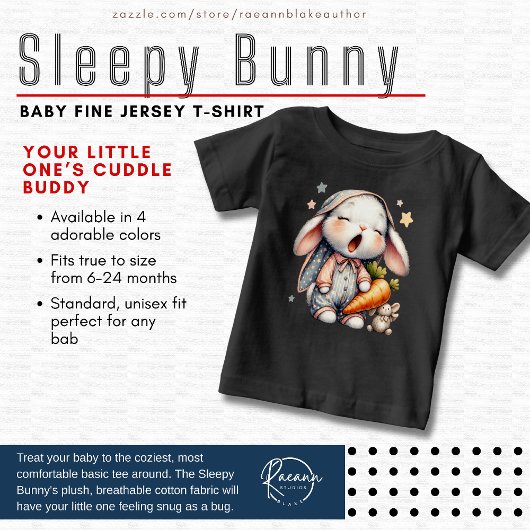 Slaap Konijn Baby Fijne Jersey T-Shirt