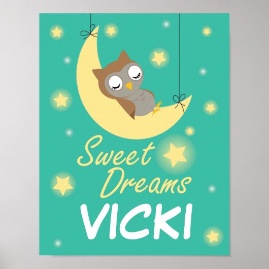 Slaap lekker ontwerp voor kinderen. poster (Voorkant)