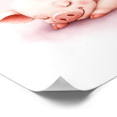 Slaap lekker slapend biggetje kinderkamer muurdeco poster (Hoek)