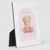 Slaap Lekker Teddybeer Print | Baby Meisje Slaapka Fotoplaat (Zijkant)