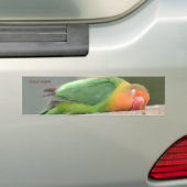 Slaap liefdesvogel bumpersticker (Op auto)