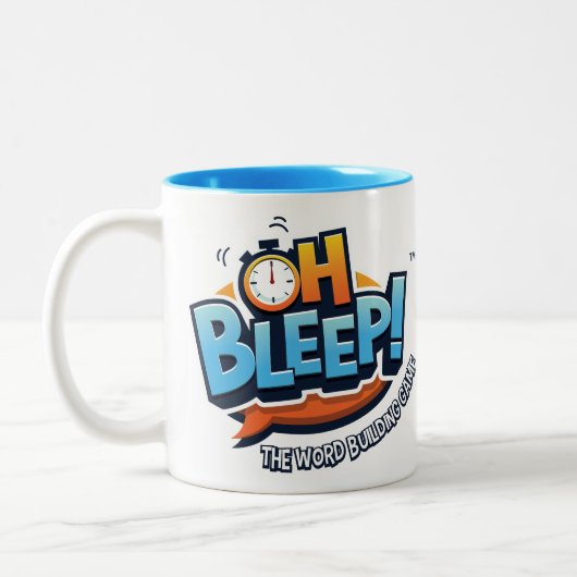 Slaap! Logo Mok tweetonblauw (Links)