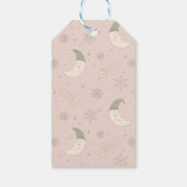 Slaap Maan Blush Kerstcadeautags Cadeaulabel (Achterkant)